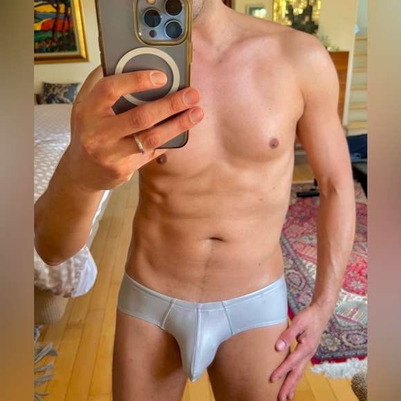 Cocksox Silver Swim Trunks - Small - Picture 1 of 4